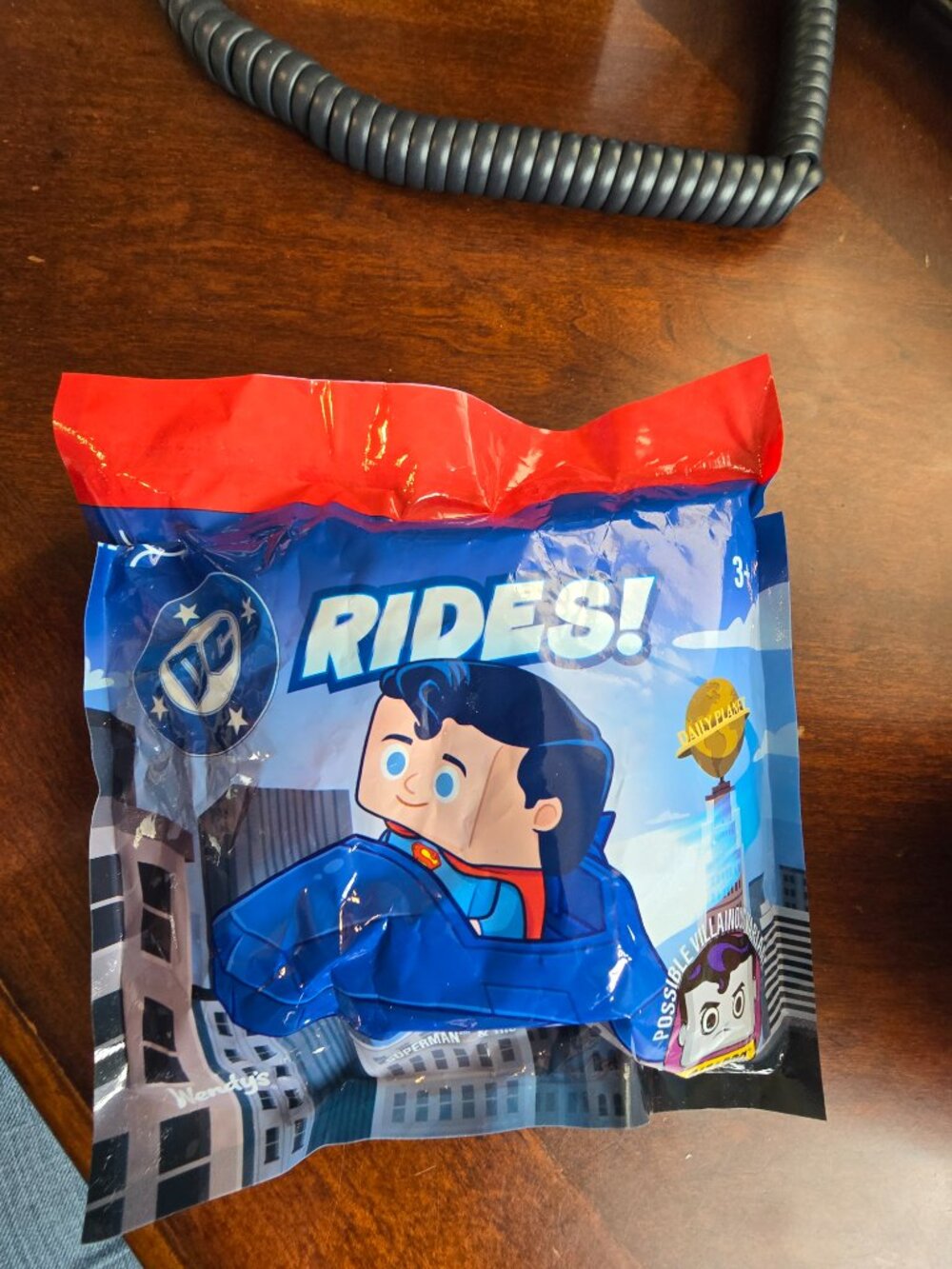 Wendy’s DC Comics Superman Toy Sealed Kids Meal Figure Collectible NEW Rides